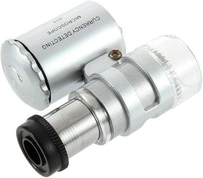 60X Microscope Mini portátil LED de Aumento 