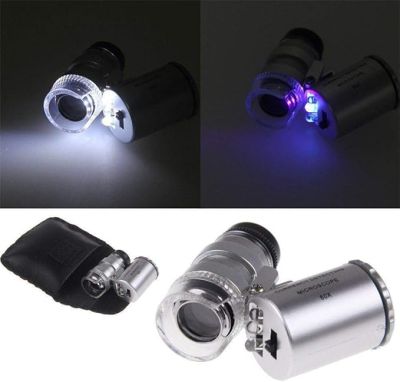 60X Microscope Mini portátil LED de Aumento 